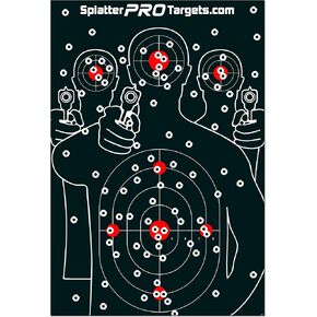 12x18 Splatter Targets. Shots Burst with a Bright Splatter Upon Impact. Instantly See Your Shots.