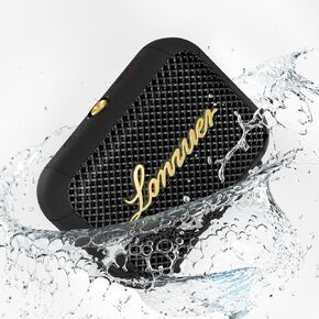 Leap Rechargeable 10Watt Deep Bass Loud Sound Low Latency Mini IPX7 1Meter Waterproof Bicycle TWS Sports Outdoor Handheld Speaker Bluetooth Wireless with Mount Strap-White