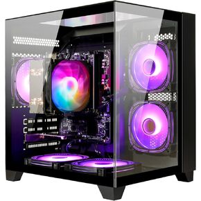 LXZ Desktop Computer AMD Ryzen 7-5700G 8 core 3.9GHz, 16G DDR4 RAM, 1TB NVME SSD, Tower Computer for Gaming, Home and Office (White)