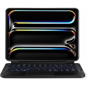 Magic Keyboard Case for iPad Air 11 inch M2 2024,Fit for iPad Pro 11-inch 1st/2nd/3rd/4th Gen and iPad Air 10.9 4th/5th Gen, Stand Multi Trackpad 7 Color Backlit