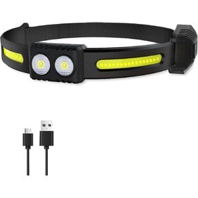 LED Headlamp Rechargeable,1200 Lumen Ultra-Light Bright LED Rechargeable Headlight,Head Lamps for Camping,Head Flashlight,Head Lamp with 5 Mode for Fishing,Running,Camping,Cycling