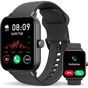 Smart Watch for Women Men (Answer/Make Call) with Alexa Built-in, iPhone Android Compatible, Sleep and Activity Tracker Heart Rate Blood Oxygen Monitor 1.8" Touch Screen Bluetooth Watch