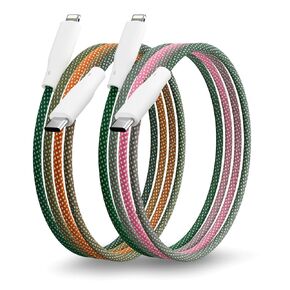 [Apple MFi Certified Ombre iPhone Charger Cable, 2Pack 3ft Colorful Gradual Gradient Lightning Cable USB C Fast Charging Data Cord for iPhone 14 13 12 11 Pro XS Max XR X 8 7 6 iPad iPod