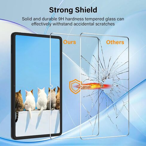 ROISKIN 2 Pack Screen Protector for Fire HD 10 & HD 10 Plus Tablet 2023/2021 Release 13th /11th Generation, High Definition Tempered Glass Film Guard Anti-Fingerprint- Clear in Saudi Arabia