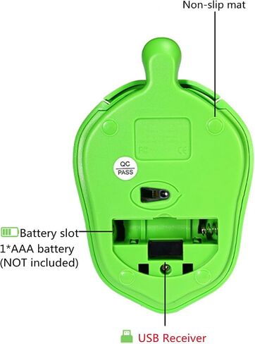 Cute Wireless Mouse, Ladybird Shape Cartoon 2.4GHz Cordless Silent Mouse with USB Receiver Children Mice Kids Gaming,3000DPI Portable Mobile Optical Mouse for Notebook, Laptop,PC, Desktop,Gift(Red) in Kuwait