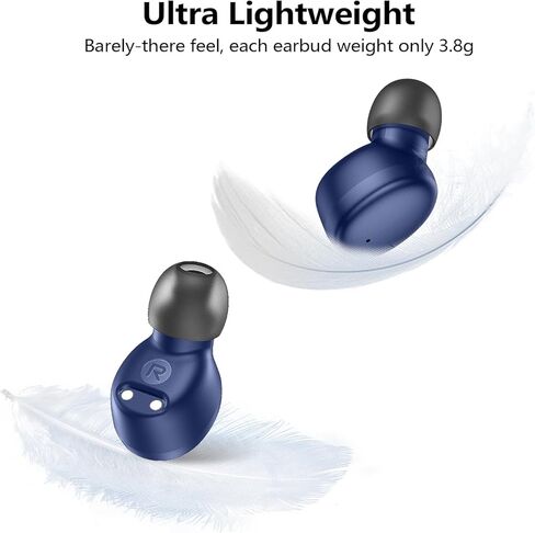 kurdene Wireless Earbuds Bluetooth 5.3 in Ear Buds Light-Weight Headphones,Deep Bass Sound,Built-in Mics Headset,Clear Calls Earphones for Sports Workout White in Saudi Arabia
