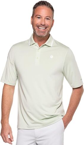 Coolibar UPF 50+ Men's Erodym Short Sleeve Golf Polo - Sun Protective in Kuwait