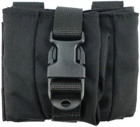 Tactical Foldable Buckle Pouch - 500D Nylon Roll Up Drop Dump Pouch for Tactical Duty Belt Molle Tool Bag Space Saving in Saudi Arabia