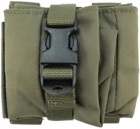 Tactical Foldable Buckle Pouch - 500D Nylon Roll Up Drop Dump Pouch for Tactical Duty Belt Molle Tool Bag Space Saving in Kuwait