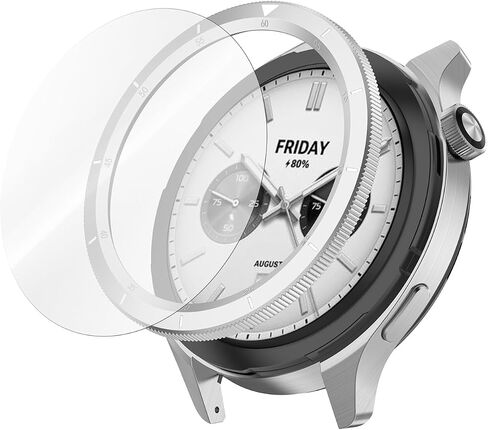 واقي الشاشة متوافق مع Xiaomi Watch S3 مجموعة الحافة المعدنية المتوافقة مع Xiaomi Watch S3 (#6) in Kuwait