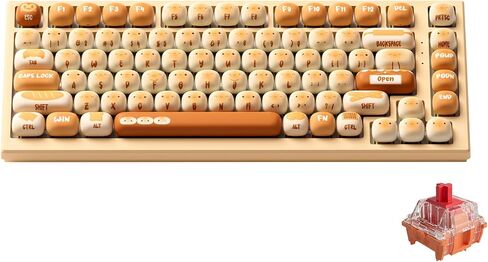 MG75W Bun Wonderland Wireless Mechanical Keyboard 75% Hot-Swappable Dual-Mode Gaming Keyboard with PBT Dye-Sub MOG Profile Keycaps (Akko V3 Piano Switch Switch) in Saudi Arabia