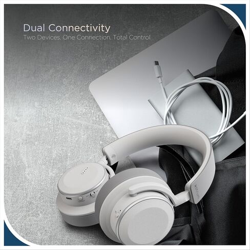 Astrum MZ Pro - سماعات الرأس اللاسلكية لإلغاء الضوضاء النشط ، و Qualcomm APTX HD Audio ، والجلود الفاخرة ، واكتشاف التآكل ، وحتى 40 ساعة زمنية - أسود in Saudi Arabia