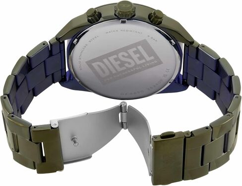Diesel Spiked Men's Watch, Chronograph Watch with Stainless Steel Bracelet or Genuine Leather Band in Saudi Arabia