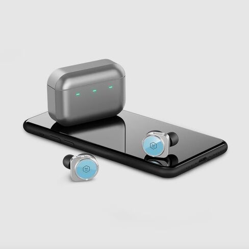 Master and Dynamic MW09 True Wireless Earphones Bluetooth Noise Cancelling Headphones/Earbuds Silver/White in Saudi Arabia