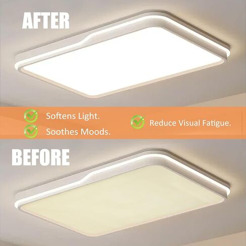AQQHSAIN 4 Pcs Fluorescent Light Covers for Ceiling Lights 4 * 2 Feet Classroom Light Filters Magnetic Ceiling Light Cover Panel for Classroom Office Home Drop Ceiling Decorations (Cloud Blue Sky) in Saudi Arabia