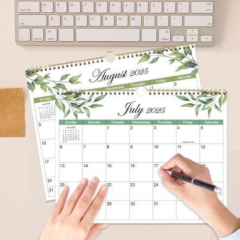 التقويم 2025-18 تقويم الحائط الشهري 2025 2026 من يناير 2025 إلى يونيو 2026، التقويم 2025-2026 للتخطيط، 11 بوصة × 14 بوصة in Kuwait