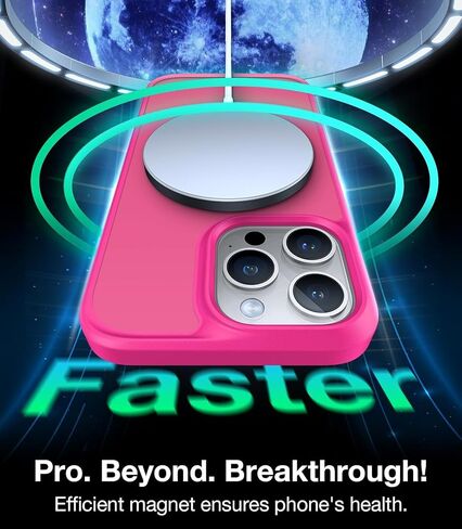TORRAS Magnetic Shockproof Guardian Designed for iPhone 15 Pro Max Case[Compatible with MagSafe] [Military Grade Drop Tested] Slim Frosted Case for iPhone 15 Pro Max Case (6.7"), 2023, Black Titanium in Saudi Arabia