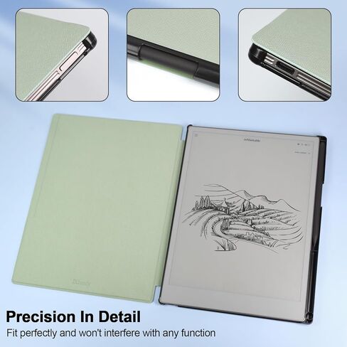Case for Remarkable Paper Pro 11.8 Inch 2024 Released, Premium PU Leather Cover with Bulit-in Magnet, Book Folio Design with Pen Holder, Brown in Saudi Arabia