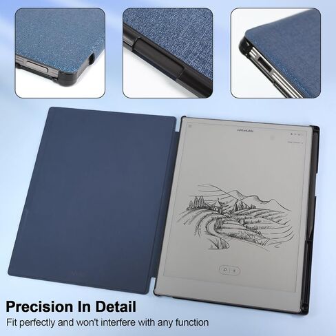 Case for Remarkable Paper Pro 11.8 Inch 2024 Released, Premium PU Leather Cover with Bulit-in Magnet, Book Folio Design with Pen Holder, Brown in Saudi Arabia