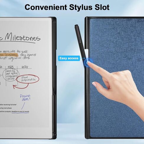 Case for Remarkable Paper Pro 11.8 Inch 2024 Released, Premium PU Leather Cover with Bulit-in Magnet, Book Folio Design with Pen Holder, Brown in Saudi Arabia