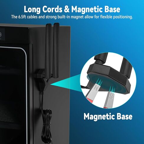 ثمانية 9dbi wifi 6e الهوائي Tri-Band 6ghz 5Ghz 2.4 جيجا هرتز قاعدة WiFi Base Magnetic Base WiFi للكمبيوتر الشخصي PCIe WiFi Bluetooth 6E ألعاب Mother in Kuwait