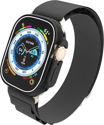 [2 Pack] Penom Compatible for Apple Watch Ultra Case 49mm Bumper Cover, Soft TPU Shockproof Protective Scratch-Resistant Frame for iWatch Series 8 Ultra 49 MM [No Screen Protector] - Orange in Saudi Arabia
