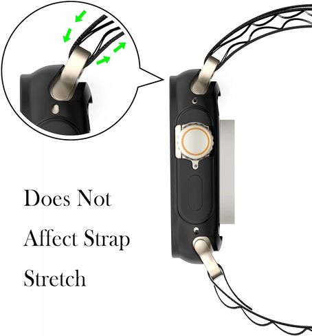 [2 Pack] Penom Compatible for Apple Watch Ultra Case 49mm Bumper Cover, Soft TPU Shockproof Protective Scratch-Resistant Frame for iWatch Series 8 Ultra 49 MM [No Screen Protector] - Orange in Saudi Arabia