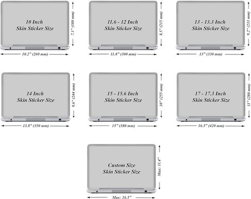 Meffort Inc 11.6 12 Inch Laptop Skin Sticker Cover Art Decal Decorative Stickers (Included 2 Wrist Pads) - Cute Porcupine Design in Kuwait