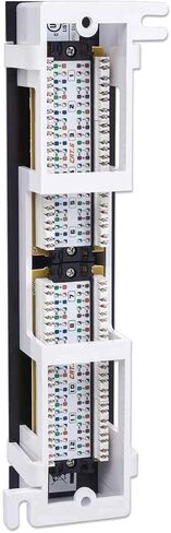 Intellinet 24-Port Cat-6 Network Patch Panning Rack-Mount-PRAGERER TRAGE 3MM 50 MICRO-INCH PLATED COSTS-Black ، 520959 in Kuwait
