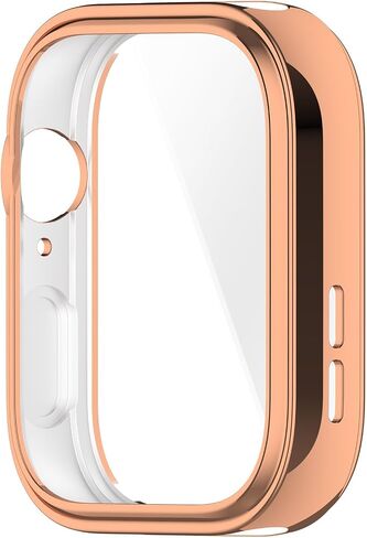 Compatible for Huawei Watch Fit 3 Case, Lamshaw Soft Slim TPU All Around Protective Shell Anti-Scratch Bumper Cover Case Compatible for Huawei Watch Fit 3-1.82 inch (Black+Clear+Pink) in Saudi Arabia