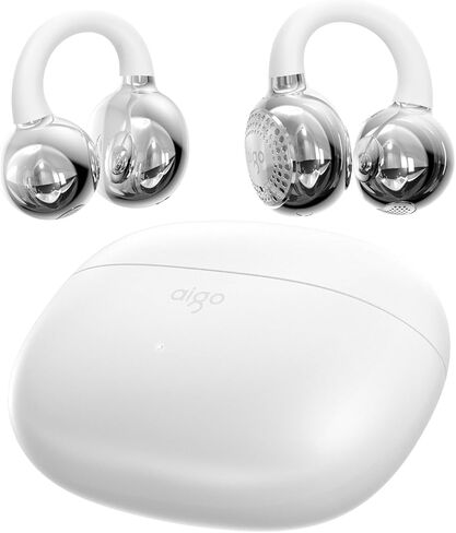 aigo CA05 Open Ear Earbuds Clip on Wireless Bluetooth 5.4 Headphones with Mic for iPhone,Android,Laptop,Enc Noise Reduction,50H Play,Waterproof Comfortable Wireless Earbuds Fit Sports Workout,Purple in Kuwait