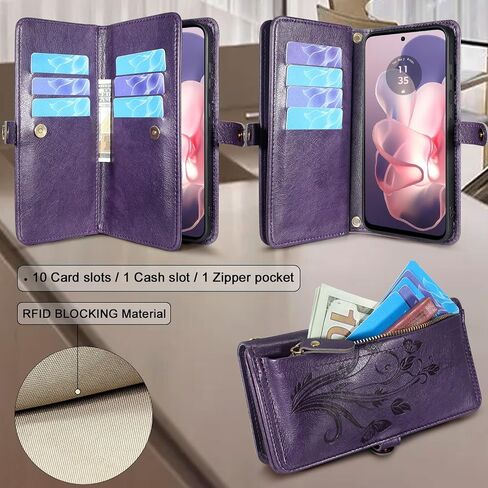 Lacass for Motorola Moto G Power 5G 2024 Case Wallet ، [Cards Scan Scan Protect " in Kuwait