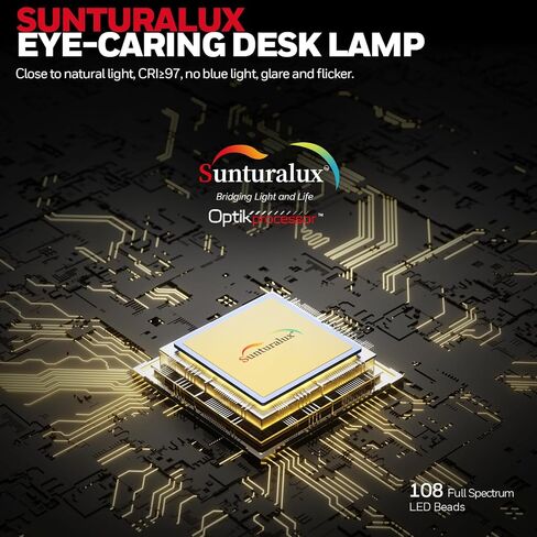 Honeywell Desk Lamp for Home Office - H9 Sunturalux™ Executive LED Desk Light with Auto-sensing,1000lm 3 Color Stepless Brightness Adjustment Eye-caring Table Lamp,Computer Reading Lamp for Study,Work in Saudi Arabia