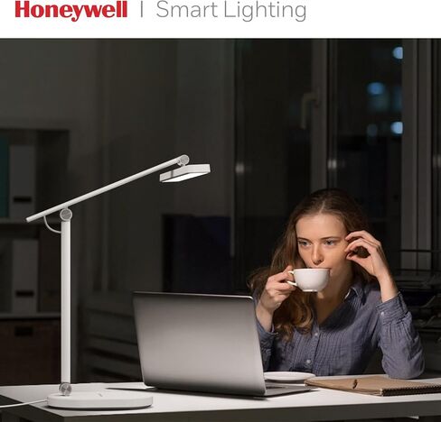 Honeywell Desk Lamp for Home Office - H9 Sunturalux™ Executive LED Desk Light with Auto-sensing,1000lm 3 Color Stepless Brightness Adjustment Eye-caring Table Lamp,Computer Reading Lamp for Study,Work in Saudi Arabia
