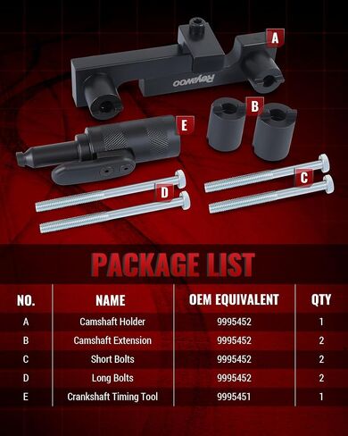 Camshaft Alignment Tool Kit Compatible with Volvo B4204/B4154 Engine (8-Speed Transmission), Camshaft Chain Timing Tool Compatible with New Volvo 2.0T S60 S80 V60 V70 XC60 XC70 XC80 Engines in Saudi Arabia