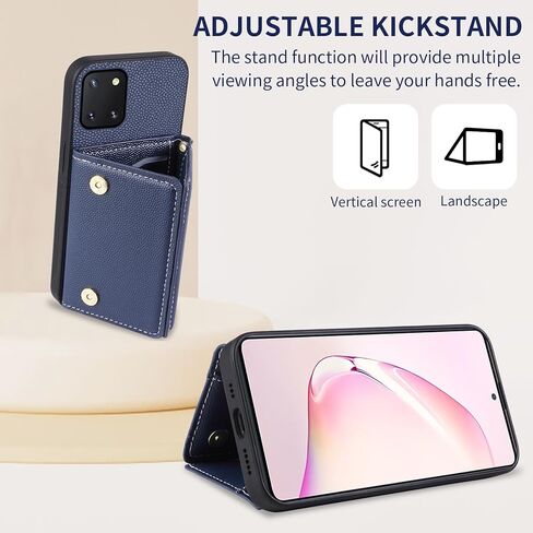 علبة الهاتف لـ Samsung Galaxy Note 10 Lite Wallet Wallet مع حزام كتف Crossbod in Kuwait