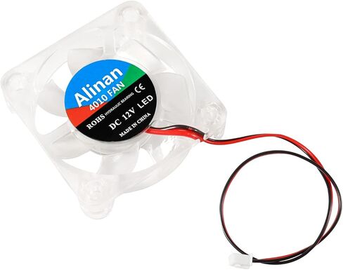 Alinan 6pcs 4010 12V Sleeve Bearing Brushless Cooling Fan 40 * 40 * 10MM with 2PIN Terninal 3D Printer Cooling Fan Computer Fan in Saudi Arabia