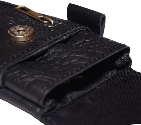 Leather Phone Holster – Genuine Full-Grain Buffalo Leather Cell Phone Holsters – 7" H x 3.5" W Leather Cell Phone Holster for Large Smartphones – Secure & Durable Phone Belt Holder (Crazy Horse) in Saudi Arabia