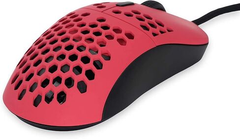 G-Wolves Gwolves Hati HTM Ultra Lightweight Honeycomb Design Wired Gaming Mouse 3360 Sensor - PTFE Skates - 6 Buttons - Only 61G (Faze Red) (Renewed) in Saudi Arabia