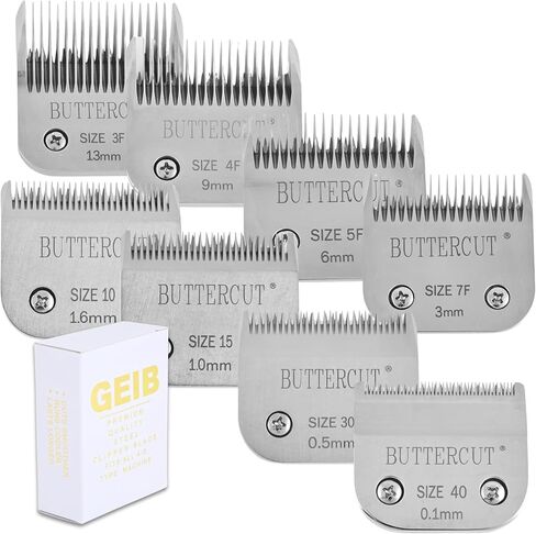 Geib Buttercut 4 عبوات من شفرات قصافة الكلاب - مجموعة العناية - هيكل من الفولاذ الكربوني، شفرات متينة تدوم طويلاً in Kuwait