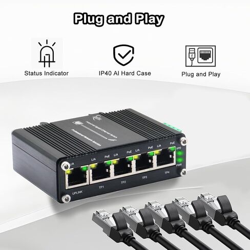 Industrial Gigabit 10-Port 802.3at PoE Switch, 20Gbps Ethernet Switch Supporting DIN-Rail, 48~57VDC Input in Saudi Arabia