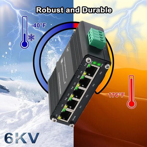 Industrial Gigabit 10-Port 802.3at PoE Switch, 20Gbps Ethernet Switch Supporting DIN-Rail, 48~57VDC Input in Saudi Arabia