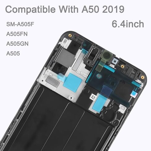 LCD Screen Replacement for Samsung Galaxy A50 SM-A505F A505FN A505GN A505 6.4" Assembly LCD Display Touch Screen Digitizer with Repair Tools in Saudi Arabia