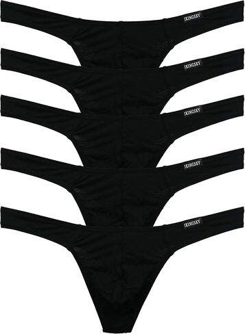 iKingsky Men's Everyday Basic Modal Thong Underwear Sexy No Show T-back Under Panties in Saudi Arabia