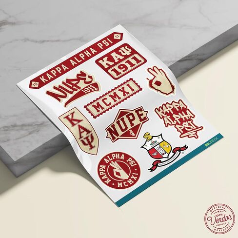 أوميغا psi phi paraphernalia - البائع الرسمي - ملصقات شارات - 10 شارات مقاومة للماء PVC للبهلوان والكمبيوتر المحمول in Kuwait