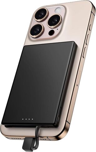 Magnetic Portable Charger for iPhone 16 15 Power Bank, 5000mAh USB C Portable Phone Charger with Fast Charging, Slim Battery Pack for iPhone16Pro/16Plus /16Pro max/15Pro/15Promax,Samsung,Android Phone in Saudi Arabia