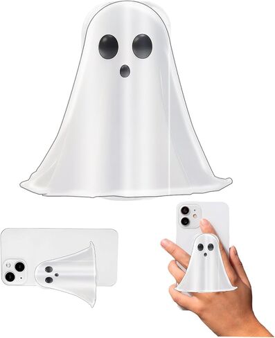 Phone Grip Cute 2D Ghost Shape Collapsible Expandable, Halloween Decorations Smartphone Tablet Cell Phone Grip Stand Holder in Saudi Arabia