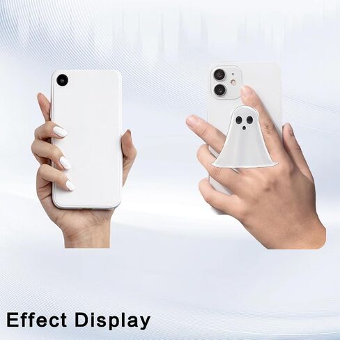 Phone Grip Cute 2D Ghost Shape Collapsible Expandable, Halloween Decorations Smartphone Tablet Cell Phone Grip Stand Holder in Saudi Arabia