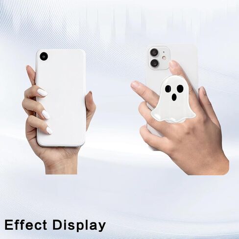 Phone Grip Cute 2D Ghost Shape Collapsible Expandable, Halloween Decorations Smartphone Tablet Cell Phone Grip Stand Holder in Saudi Arabia