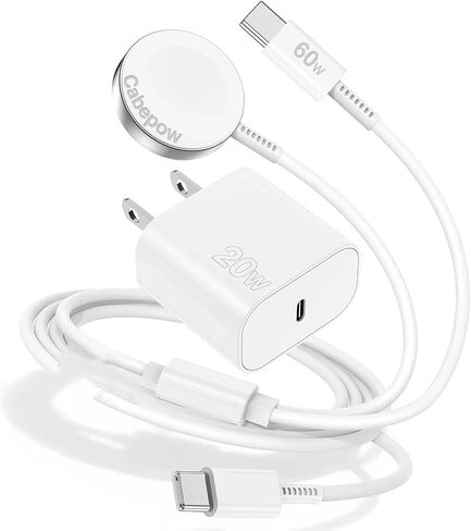 3 in 1 Apple Watch Charger,iPhone Watch Charger,iWatch Charger USB C Fast Multi Charging Cable 6FT with 20W Charger Block for iWatch Ultra 2/SE/Series 10/9/8/7/6/5/4/3,iPhone 16 15 14 Pro Max-Black in Saudi Arabia